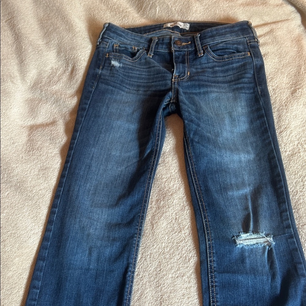Vintage 2005 Hollister Women's Jeans in Dark Blue